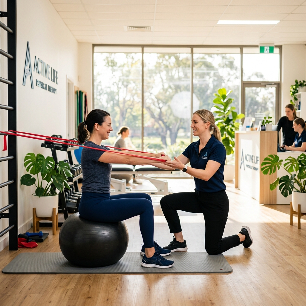 Patient undergoing physical therapy treatment at PROCARE